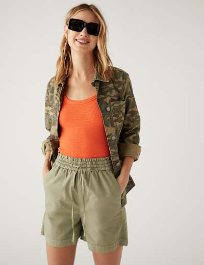 Pure Cotton High Waisted Shorts