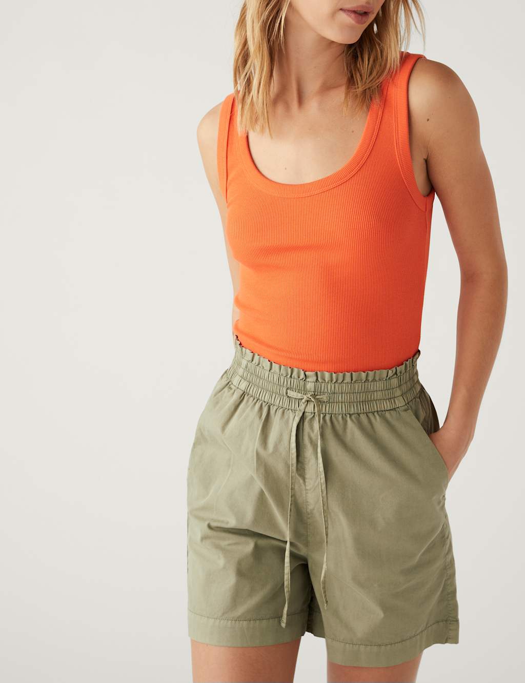 Pure Cotton High Waisted Shorts image 3
