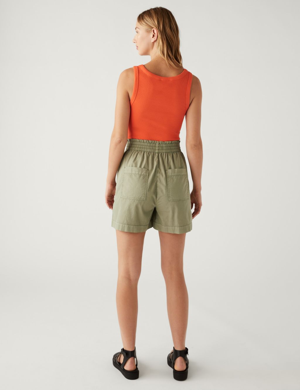 Pure Cotton High Waisted Shorts image 4