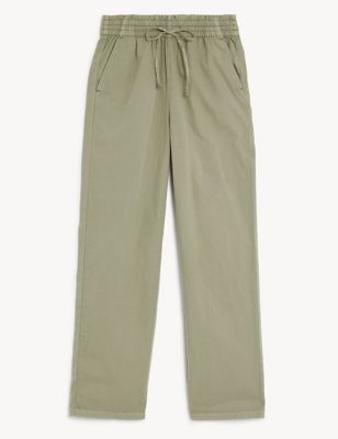 Pure Cotton Elasticated Waist Trousers