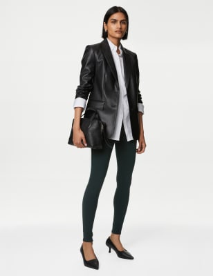 

M&S Collection Jeggings de cintura alta abrigadosWomens - Dark Green, Dark Green