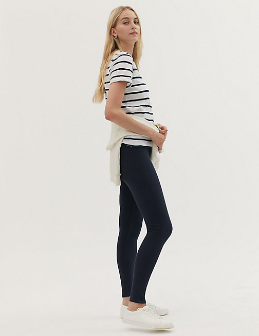 Marks And Spencer Womens M&S Collection Cosy High Waisted Jeggings - Navy, Navy
