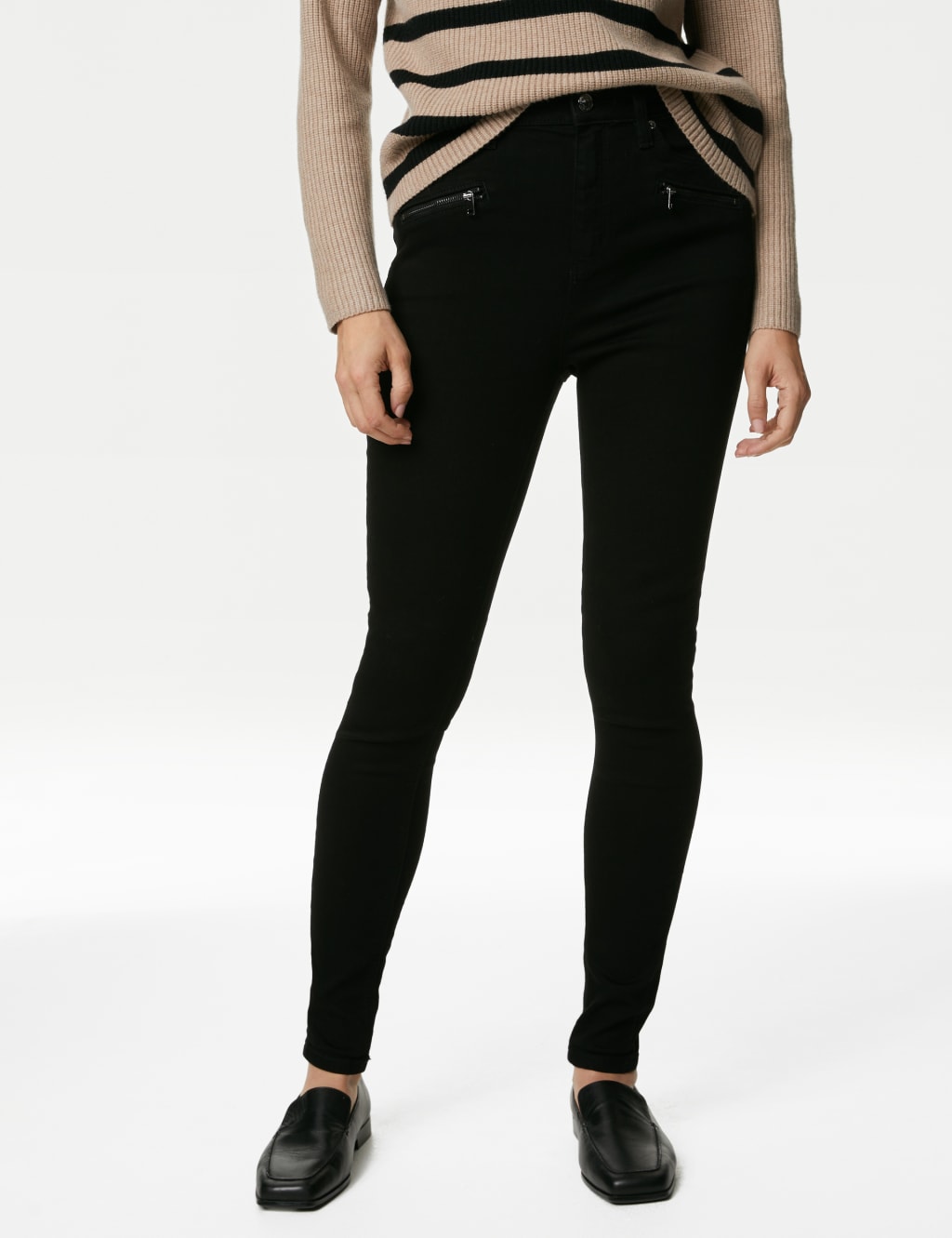 Ivy High Waisted Skinny Ankle Grazer Jeans image 4