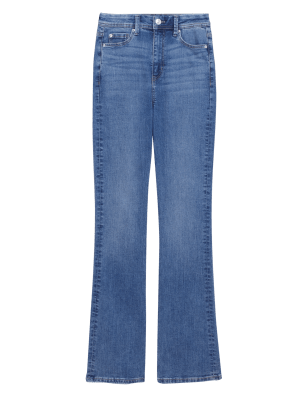 

Womens M&S Collection The Slim Flare Jeans - Light Indigo Mix, Light Indigo Mix