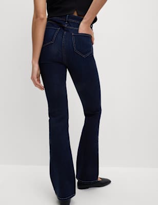 Marks And Spencer Womens M&S Collection The Slim Flare Jeans - Dark Indigo Mix