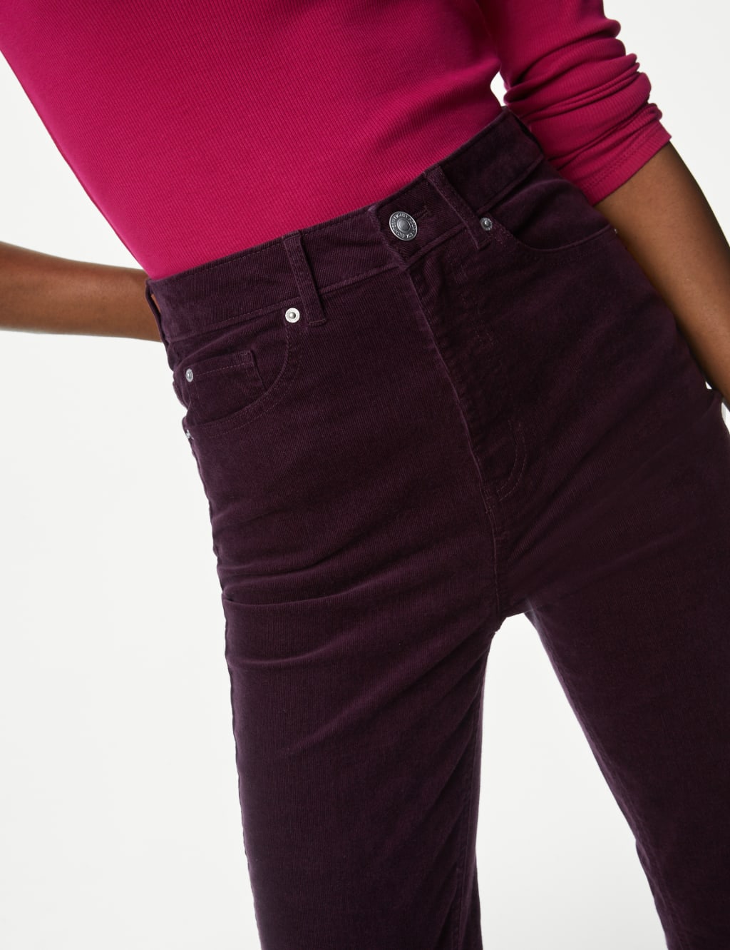 Sienna Corduroy Straight Leg Trousers image 3