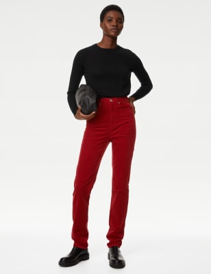 

M&S Collection Pantalón straight de pana SiennaWomens - Berry Red, Berry Red