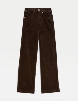Cotton Rich Cord Wide Leg Trousers