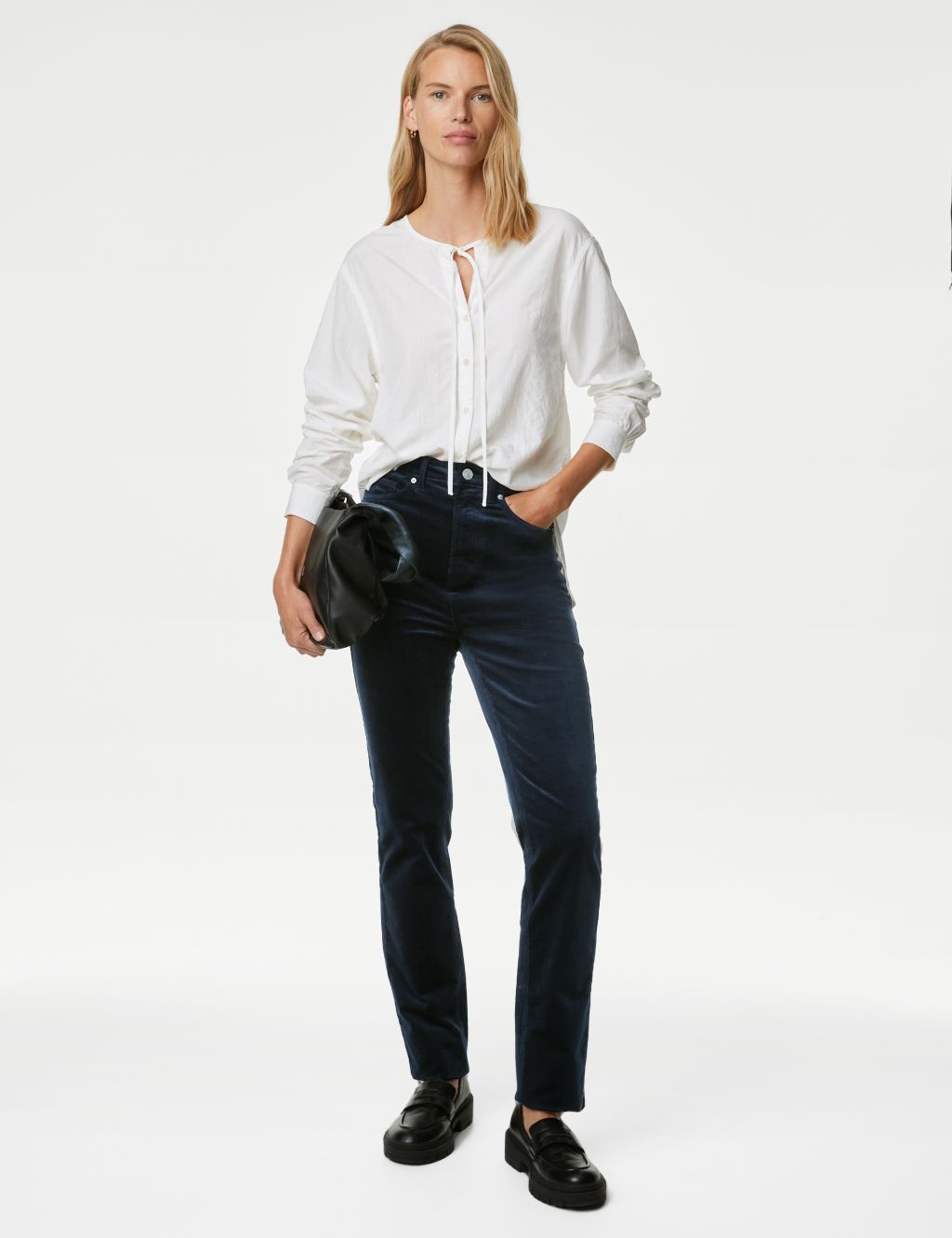 Cord Straight Leg Trousers image 1