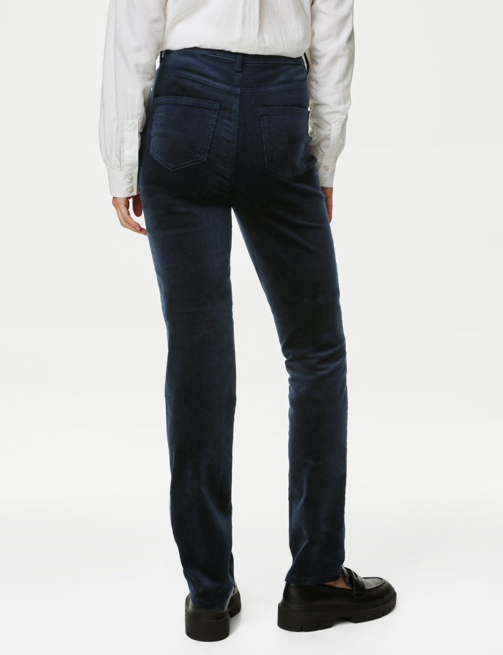 Cord Straight Leg Trousers image 5