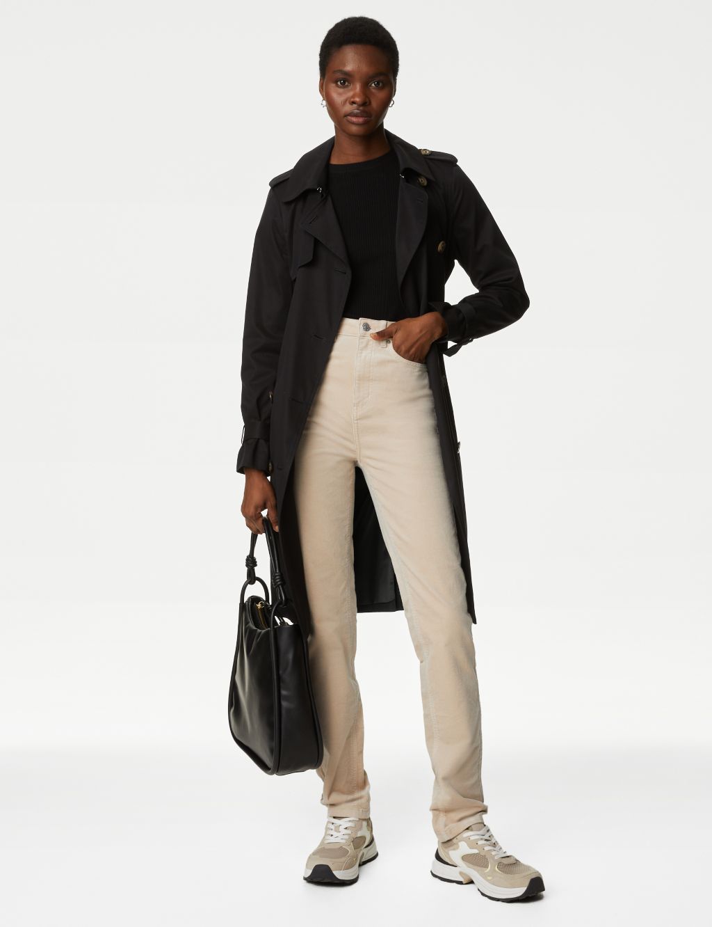Cord Straight Leg Trousers image 1