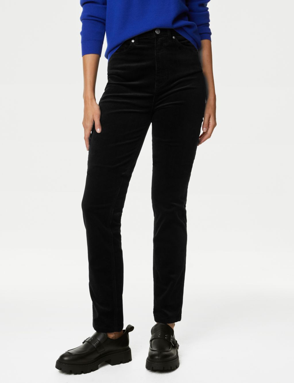 Cord Straight Leg Trousers image 4