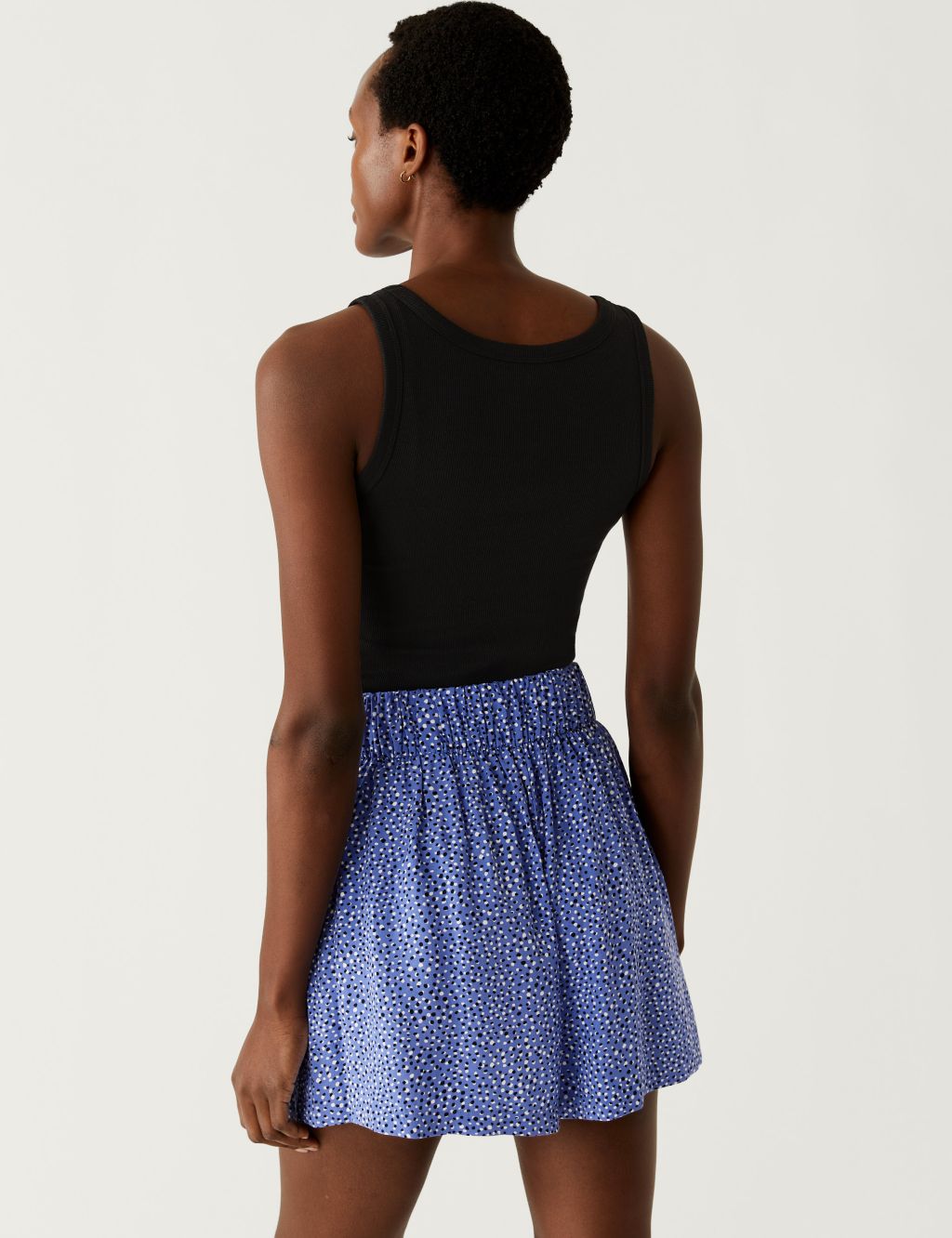 Printed Pleat Front Shorts image 4