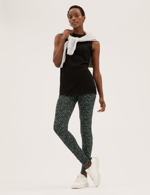 

Womens M&S Collection Printed Leggings - Green Mix, Green Mix