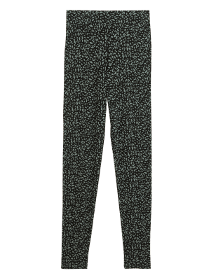 

Womens M&S Collection Printed Leggings - Green Mix, Green Mix