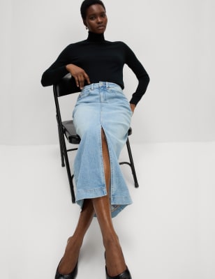 Denim Midi Skirt | M&S US