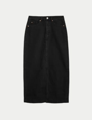 Black short shop skirt m&s