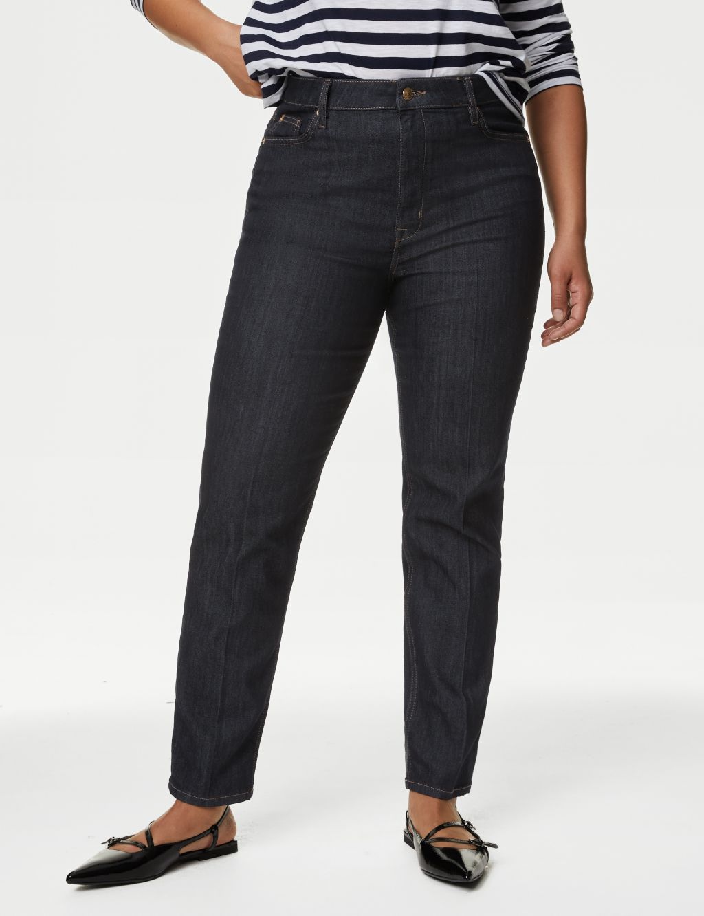Sienna High Waisted Smart Jeans image 3