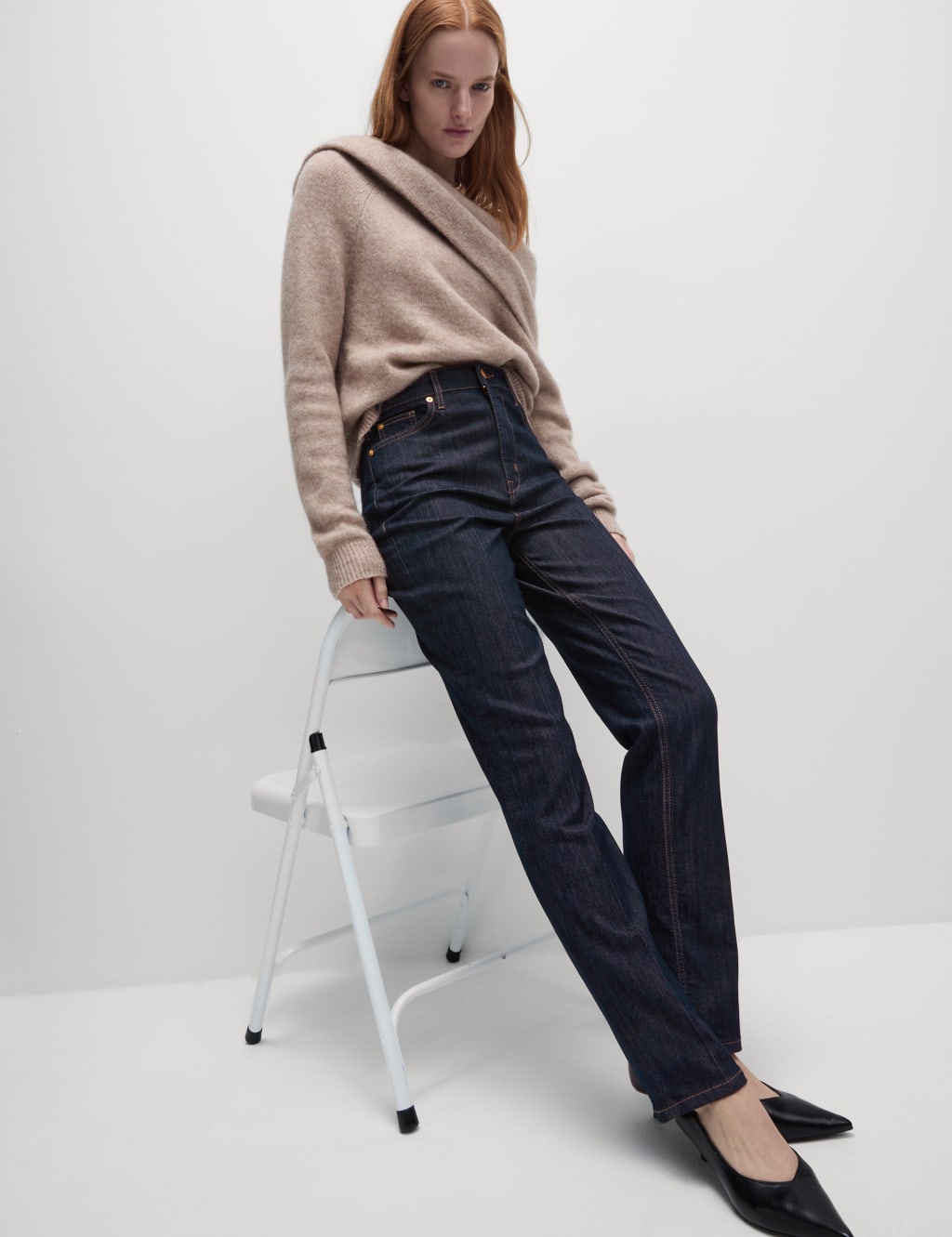 Sienna High Waisted Smart Jeans image 4