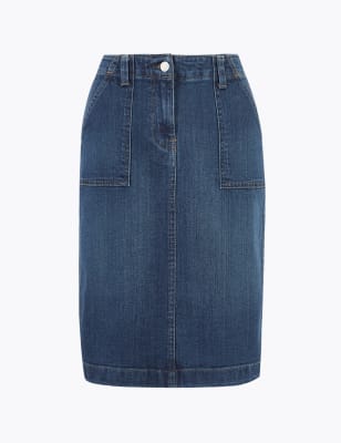 marks and spencer ladies denim skirts