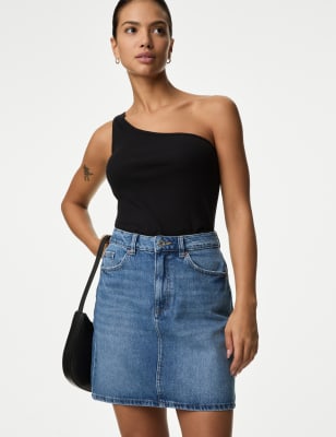 Denim mini skirt clearance nz