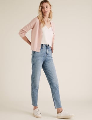 m&s mom high rise jeans