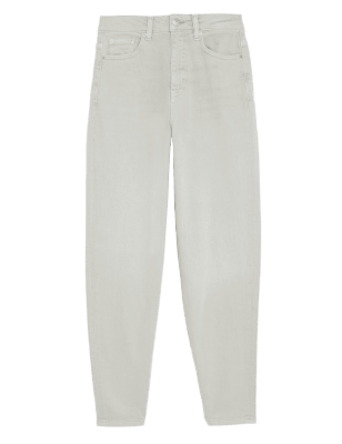 

M&S Collection Jeans Mom de cintura altaWomens - Soft Green, Soft Green