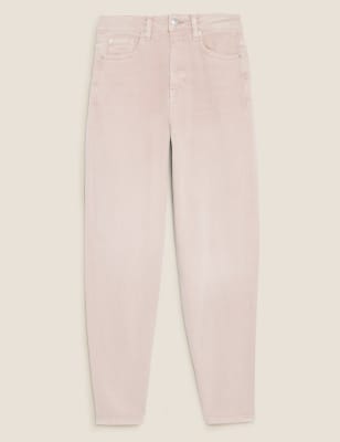 

Womens M&S Collection Mom High Waisted Jeans - Dusted Pink, Dusted Pink