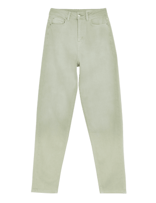 

M&S Collection Jeans Mom de cintura altaWomens - Light Mint, Light Mint