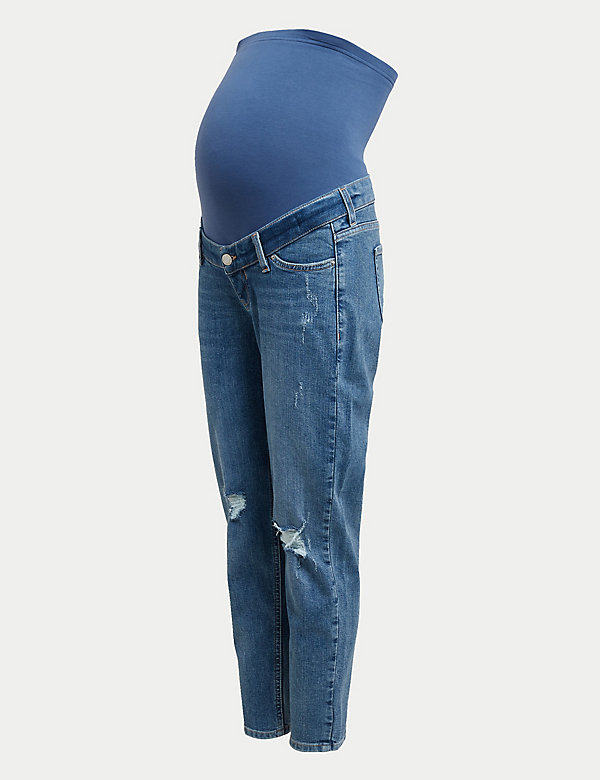 Maternity Mom Tapered Jeans - DK
