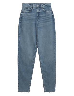 

Womens M&S Collection Mom-Jeans - Grey Blue, Grey Blue