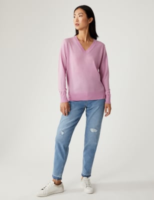 m&s mom high rise jeans