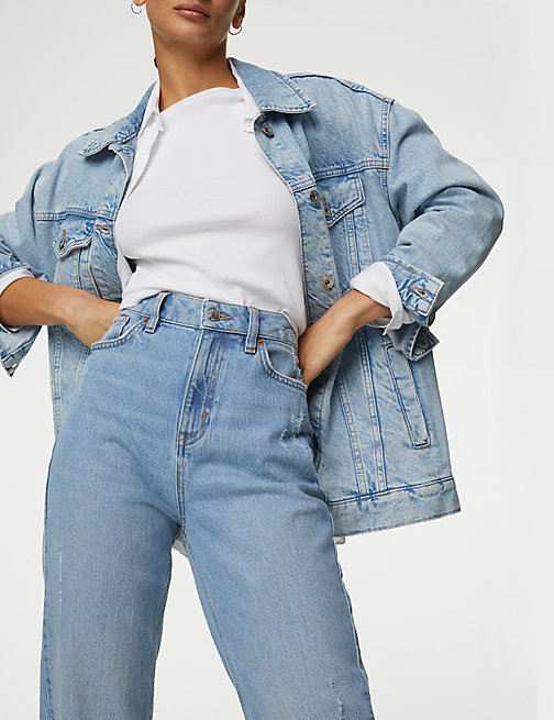 Marks And Spencer Womens M&S Collection The Mom Jeans - Indigo