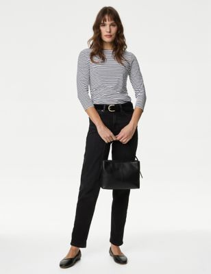 

Womens M&S Collection The Mom Jeans - Black, Black