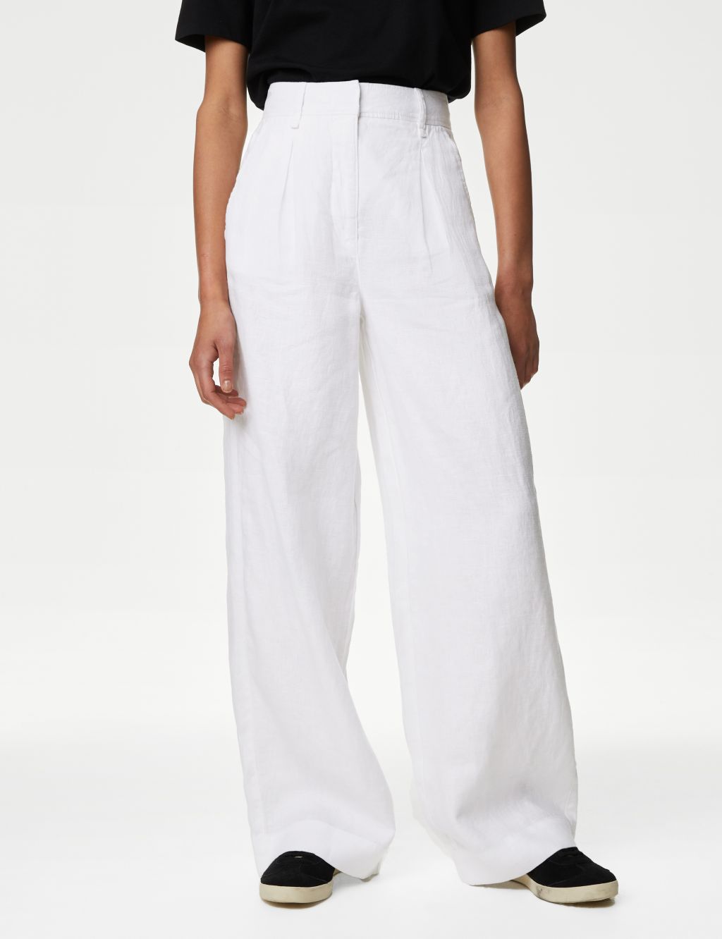 Time and Tru Wide Linen Pants for Women