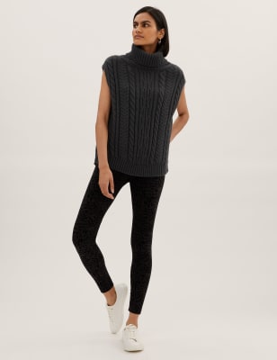 

M&S Collection Leggings de cintura alta texturizadosWomens - Black, Black