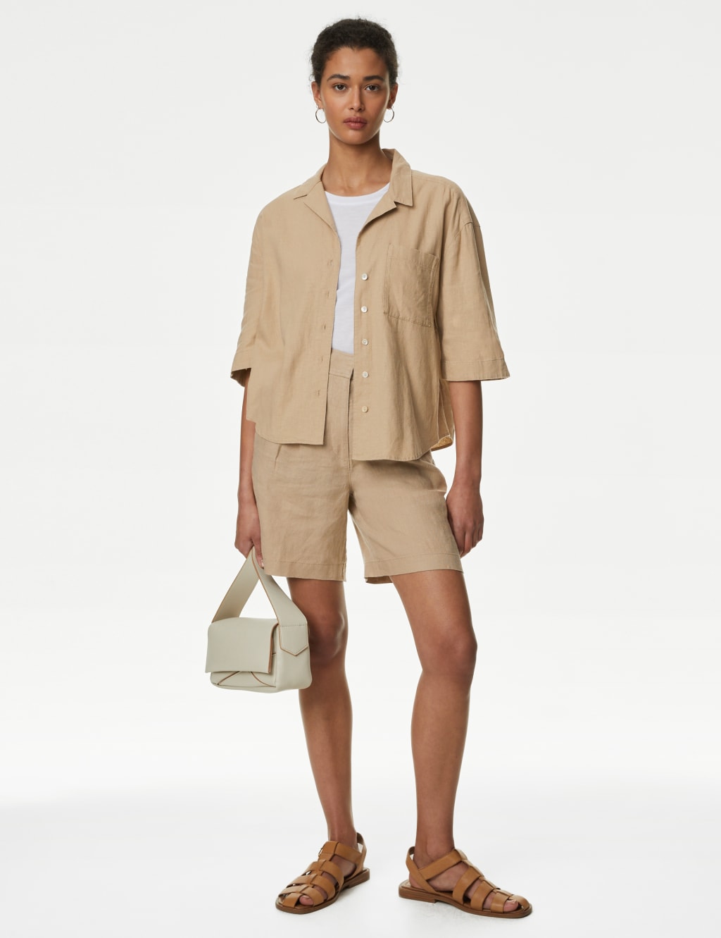 Women's Beige Shorts