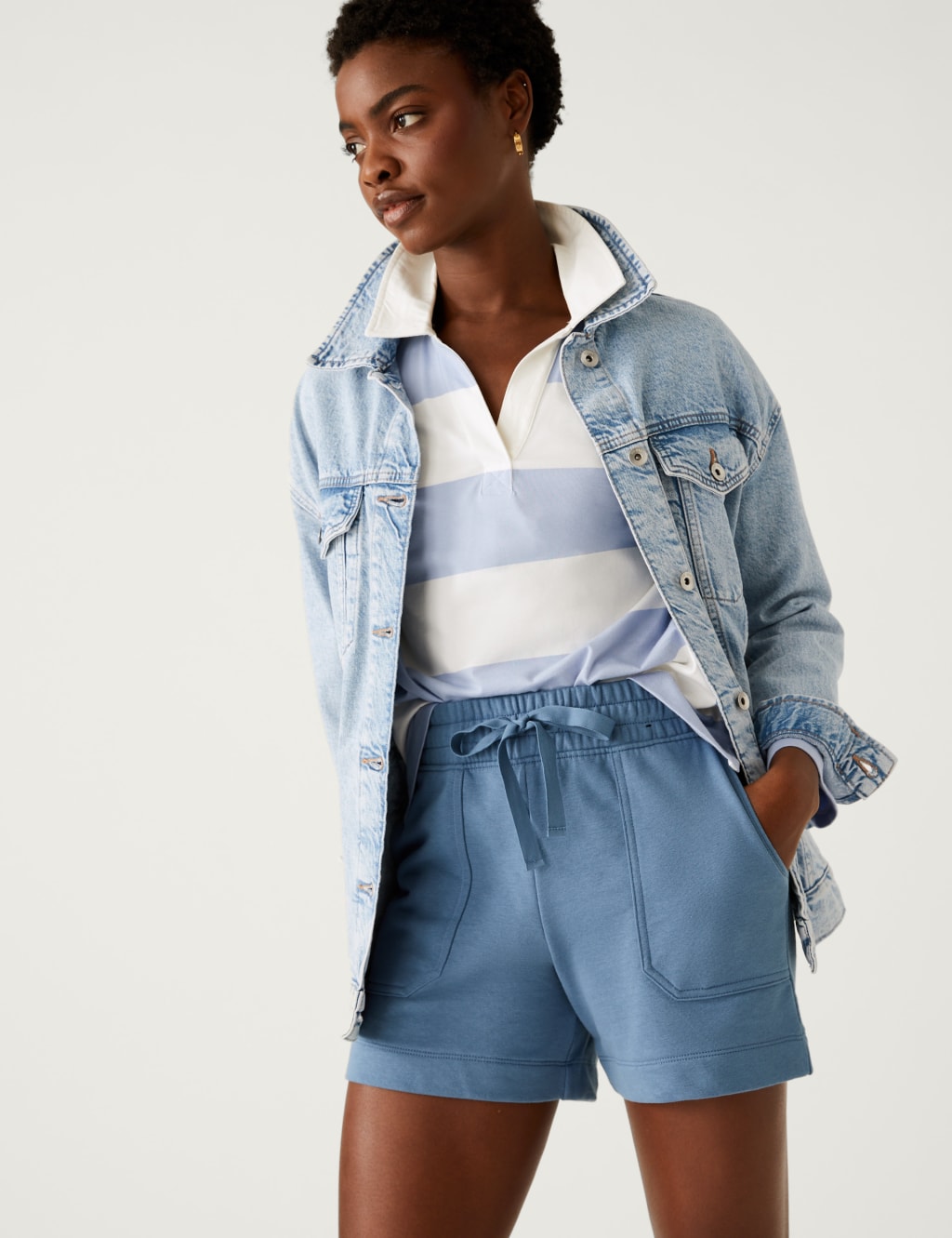 Cotton Rich Jersey Jogger Shorts image 1