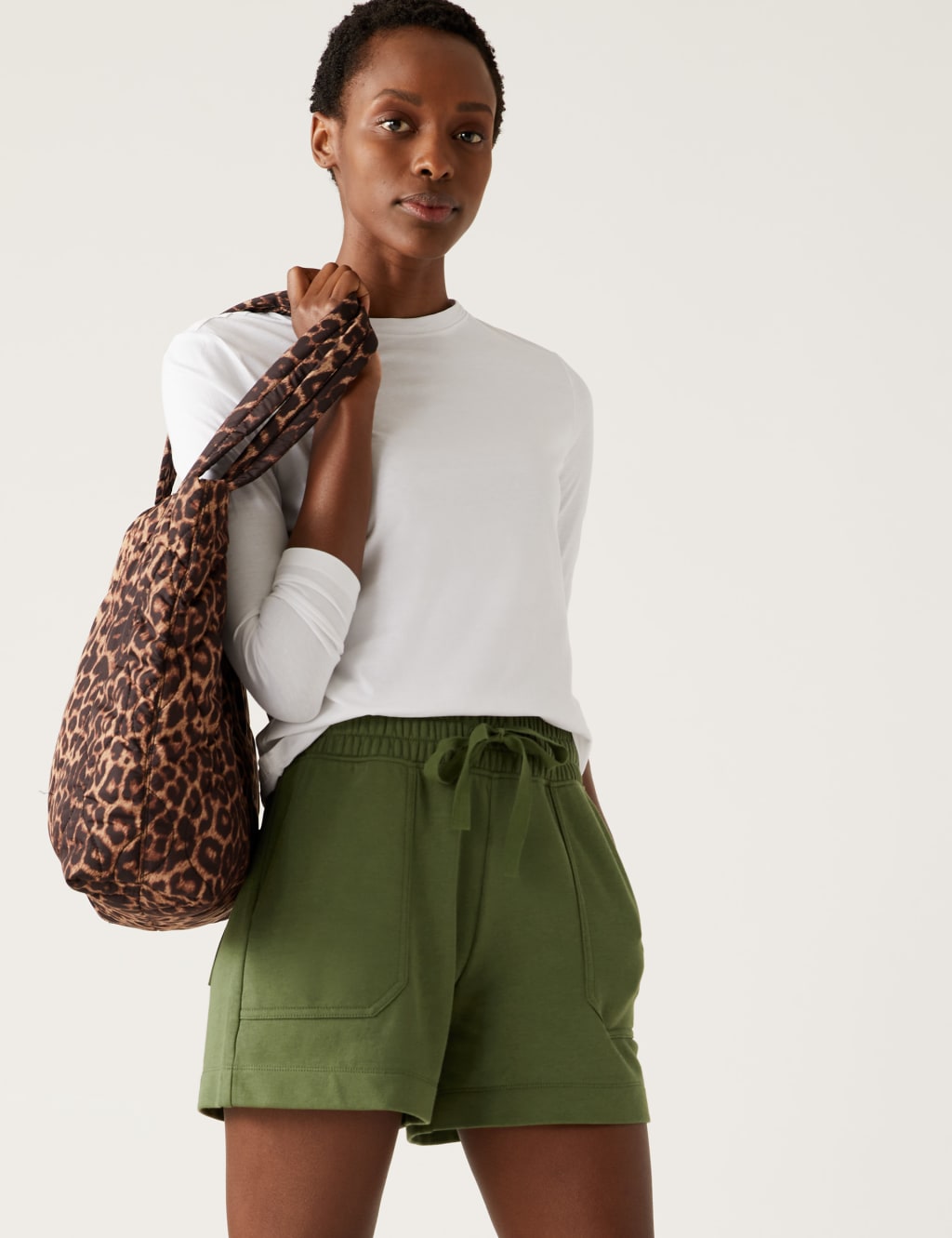 Cotton Rich Jersey Jogger Shorts image 3
