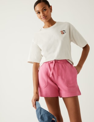 Cotton Rich Jersey Jogger Shorts