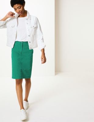 Pure Cotton Chino Skirt