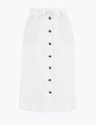 white a line skirt