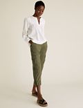 Tencel™ Rich Cargo Cropped Trousers