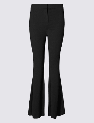 m&s flared trousers