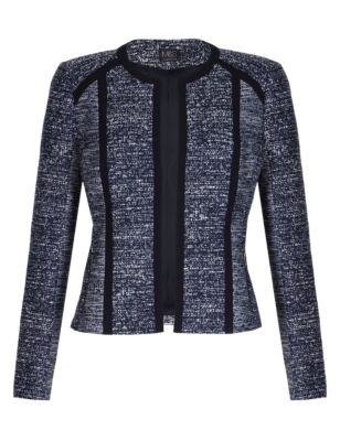 Open Front Tweed Jacket | M&S Collection | M&S