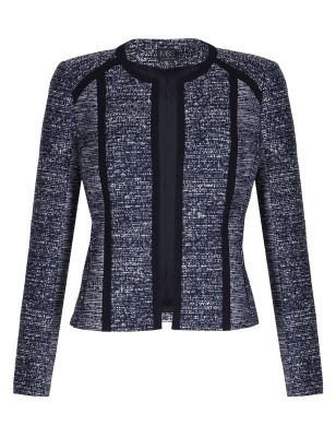 Open Front Tweed Jacket | M&S Collection | M&S