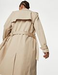 Double Breasted Trench Coat with Recycled Polyester