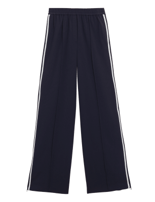 

M&S Collection Pantalón de pata ancha con raya lateralWomens - Midnight Navy, Midnight Navy
