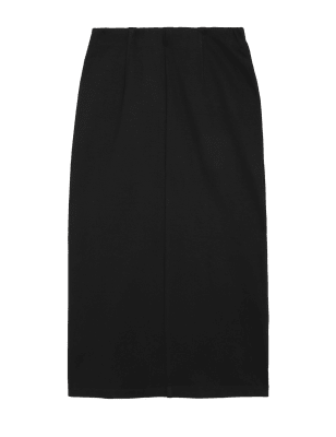 

M&S Collection Falda de punto de tubo maxi a media piernaWomens - Black, Black