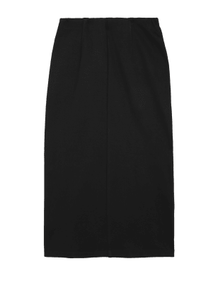 

Womens M&S Collection Jersey Midaxi Pencil Skirt - Black, Black